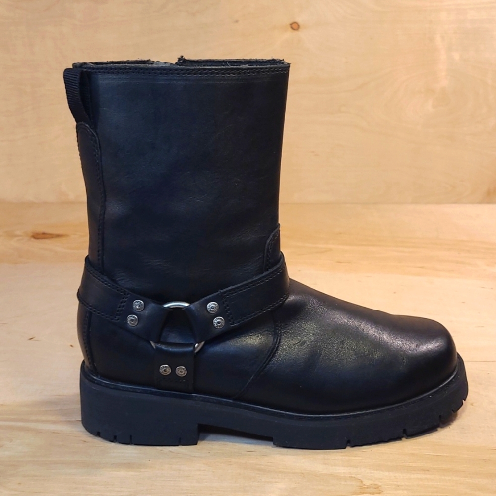 Harley Davidson Black Leather Men's Boots